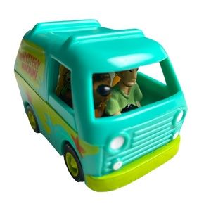 Vintage 1996 Hanna Barbara Scooby-Doo Mystery Machine Pull Back Toy Van FAST!